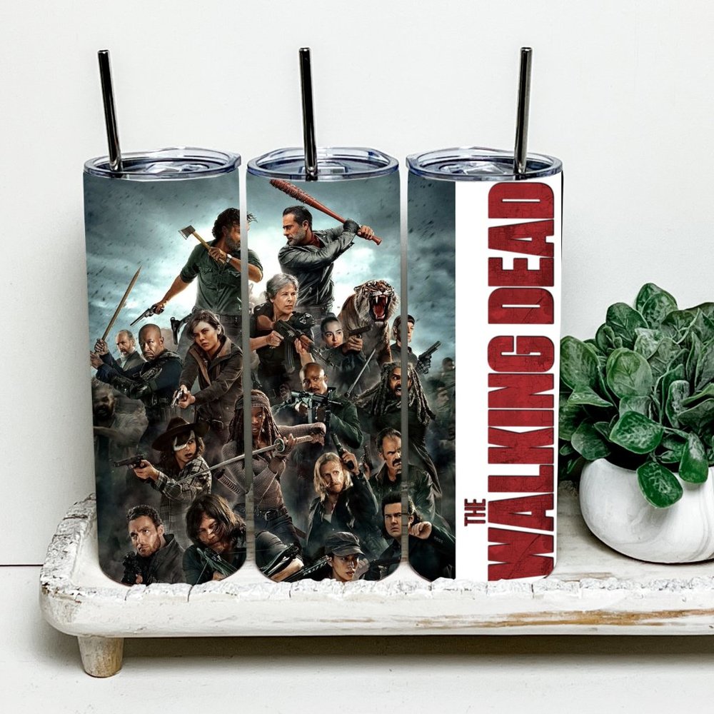 Walking Dead 20oz Tumbler With Metal Straw